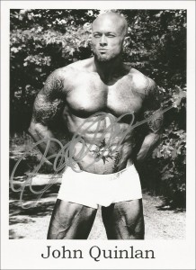 Tattooed Model John Quinlan Autograph 8x10