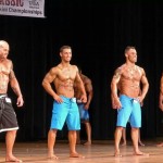 John Quinlan (far left) - 2014 NPC Powerhouse Classic Men's Physique