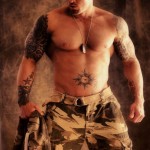 Tattooed Model John Quinlan Soldier Themed Shoot 14'