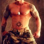 Tattooed Model John Quinlan Soldier Themed Shoot 14'