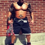 Tattooed Physique Model Competitor John Quinlan - NPC Powerhouse Classic 2014