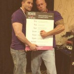 Models John Quinlan & Jeremy Rivenburg Friends Fight Together Breast Cancer Fund 14'