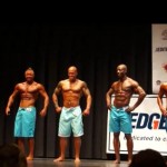 NPC Vermont 2014 Mens Physique Masters Final - #27 John Quinlan (2nd from left)