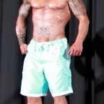 Tattooed Model John Quinlan 2014 NPC Vermont Men's Physique