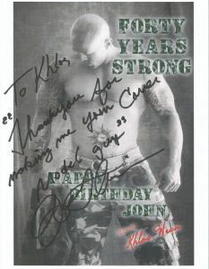 Cover Model John Quinlan Happy Birthday Khloe Wren Autograph Signed 8x10