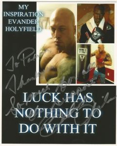 Boston Romance Physique Model Actor John Quinlan Evander Holyfield 2015 Pilot Film Character Inspiration Poster by Patricia Statham Autograph Signed 8x10