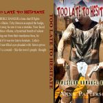 Too Late To Hesitate Romance Book Cover Model John Joseph Quinlan by Anna Patterson #JohnQuinlan