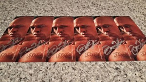 Romance Cover Model & Actor John Joseph Quinlan Bookmark Autographs #JohnQuinlan