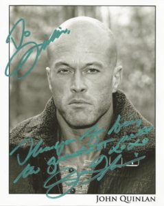 Actor & Model John Joseph Quinlan Autograph Signed 8x10 to Jillian Bullock #JohnQuinlan