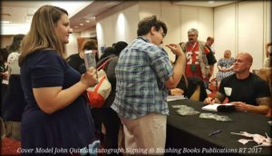 Actor & Model John Joseph Quinlan Blushing Books Autograph Signing @ RT Convention 2017 #JohnQuinlan